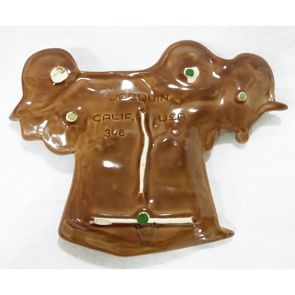 Vtg joaquin california usa pottery model a‎ porcelain brown home decor farmhouse